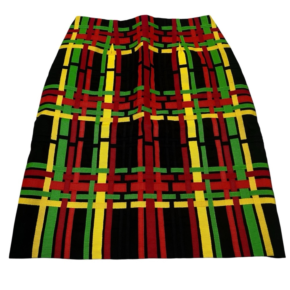 Carlisle Ribbon Plaid Pencil Skirt | US 2